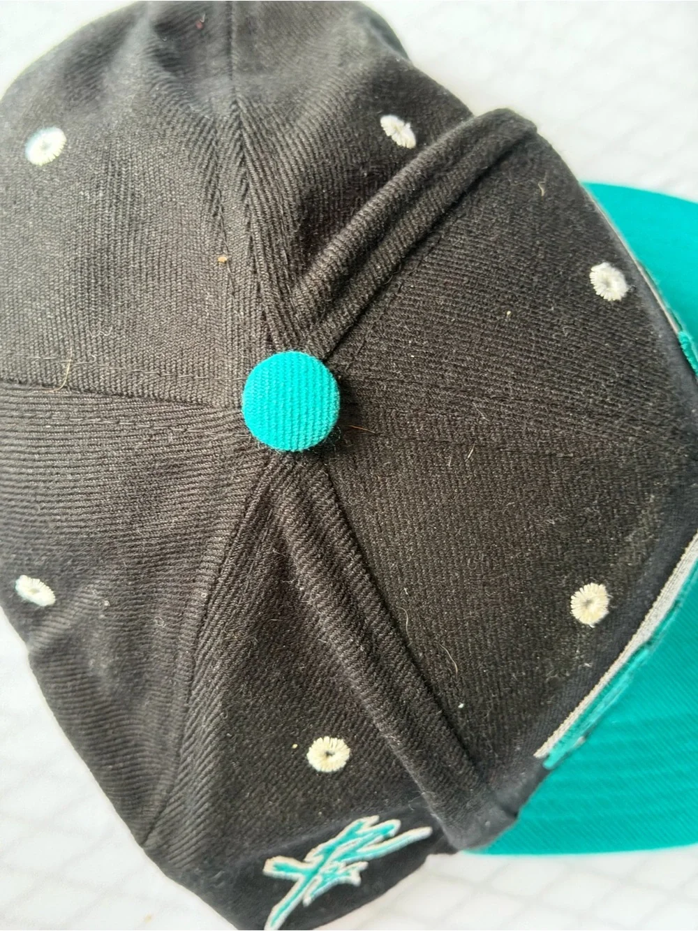 Reckless Los Angeles Black & Teal Snapback Hat